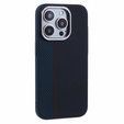 Etui do iPhone 14 Pro Max, Carbon Fiber MagSafe, czarne / niebieskie