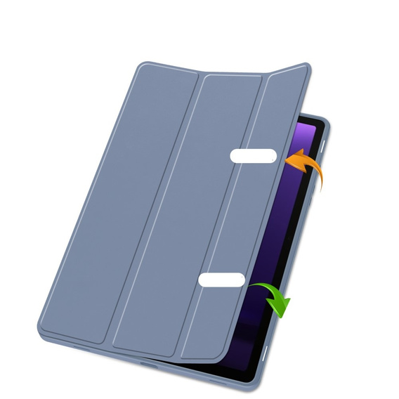 Etui do Samsung Galaxy Tab S10 Lite / S10 FE / S9 FE, Smartcase z miejscem na rysik, fioletowe