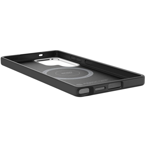 Etui Spigen do Samsung Galaxy S25 Ultra, Enzo Aramid MagSafe, carbon czarne + Szkło Hartowane 9H