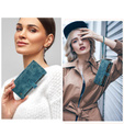 Etui CASEME do Samsung Galaxy A56 5G, Leather Wallet Cash and Card Slots, z paskiem, niebieskie