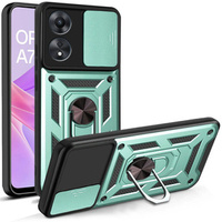 Etui pancerne do Oppo A78 5G, CamShield Slide, zielone