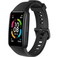 Pasek Silikonowy do Huawei Band 6 / Honor Band 6, Czarny