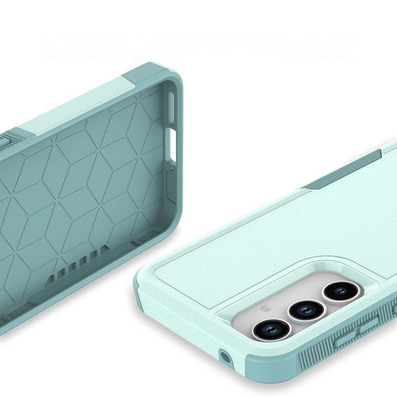 Etui pancerne do Samsung Galaxy A35 5G, Dual Shockproof, zielone