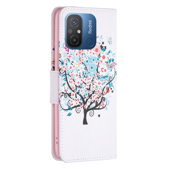 Etui z klapką do Xiaomi Redmi 12C, Wallet, Colorful Tree białe