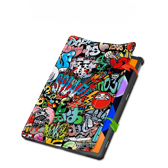 Etui do Lenovo Idea Tab 11" 2025 TB336FU TB336ZU, Smartcase, z funkcją podstawki, Graffiti
