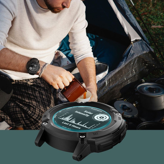 2x Szkło Hartowane Spigen do Garmin Instinct 2x Solar, Glas.TR "EZ FIT", Clear