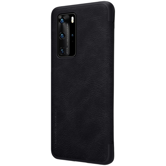 Etui NILLKIN do Huawei P40 Pro, Obudowa Qin Series Case, Czarne