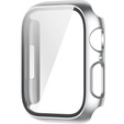 2w1 Etui + Szkło Hartowane do Apple Watch 7/8/9 45MM, Srebrne