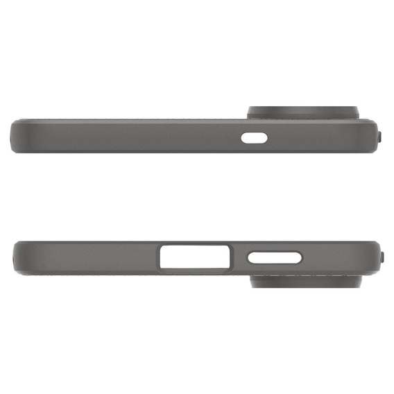 Etui Spigen do Samsung Galaxy S25 Edge, Liquid Air, szare + Szkło Hartowane 9H