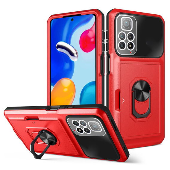 Etui Premium Kickstand do Xiaomi Redmi Note 11 / 11S, Red
