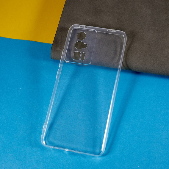 Etui cienkie do Xiaomi Poco F5 Pro 5G, Slim, przezroczyste