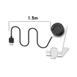Aluminiowa Stacja Dokująca z kablem USB do zegarków Garmin, Srebrna