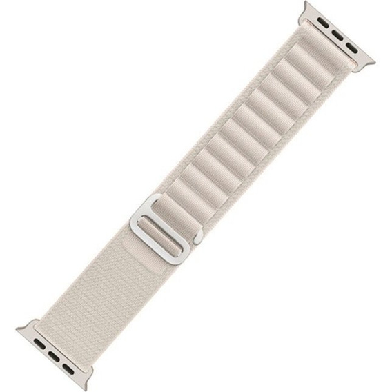 Pasek Nylonowy do Apple Watch 1/2/3/4/5/6/7/8/9/10/SE 38/40/41/42mm, Biały