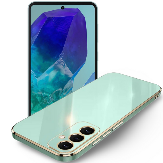 Etui do Samsung Galaxy M55 5G, Glamour CamShield, miętowe