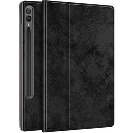 Etui do Samsung Galaxy Tab S9+ z miejscem na rysik, Obrotowe 360°, Czarne