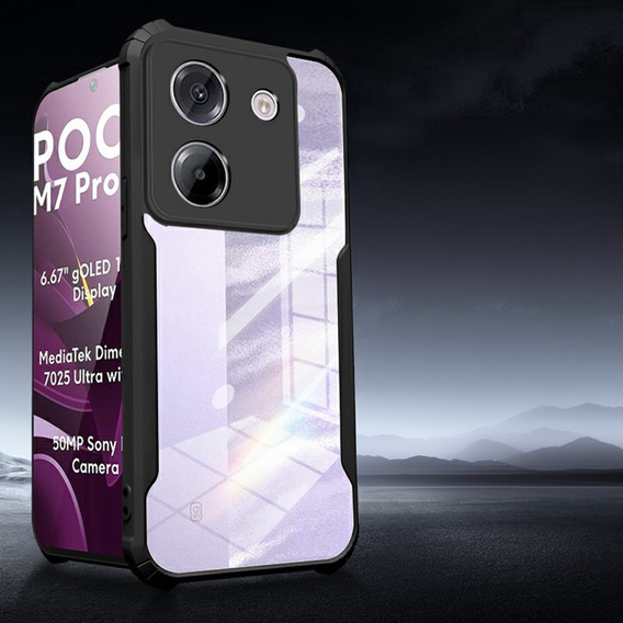 Etui do Xiaomi Poco M7 Pro 5G, AntiDrop Hybrid, czarne