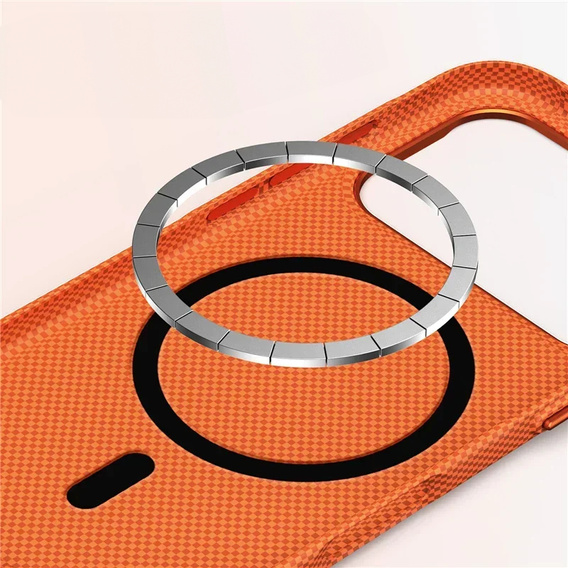 Etui SULADA do iPhone 17 Pro Max z MagSafe – pomarańczowe