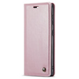 Etui z klapką CASEME do Samsung Galaxy S21, Waxy Textured, różowe