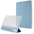 Etui do iPad 11" 2025 A16 (11 gen.) / iPad 10.9" 2022 (10 gen.), Pencil Hybrid, z miejscem na rysik, niebieskie
