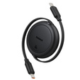 Baseus Free2Pull Mini – zwijany kabel USB‑C 60 W 1 m - czarny
