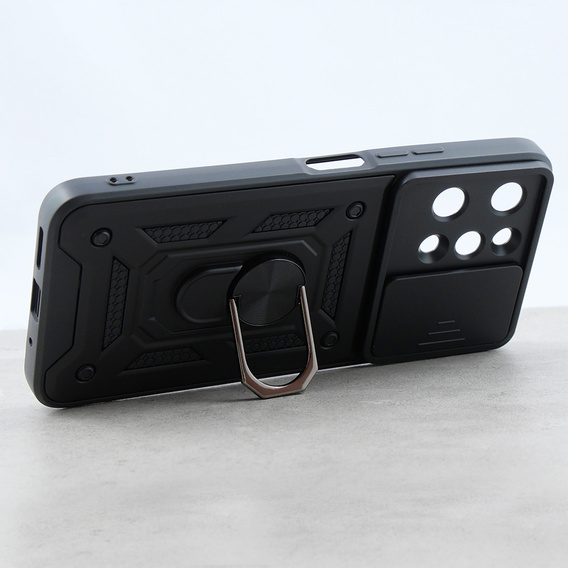 Etui pancerne do Xiaomi Redmi 12, CamShield Slide, czarne