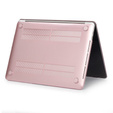 Etui do Macbook Pro 13 A1706 A1708 A1989 A2159 A2251 A2289 A2338, Hard Case Obudowa, Różowe, Rose Gold