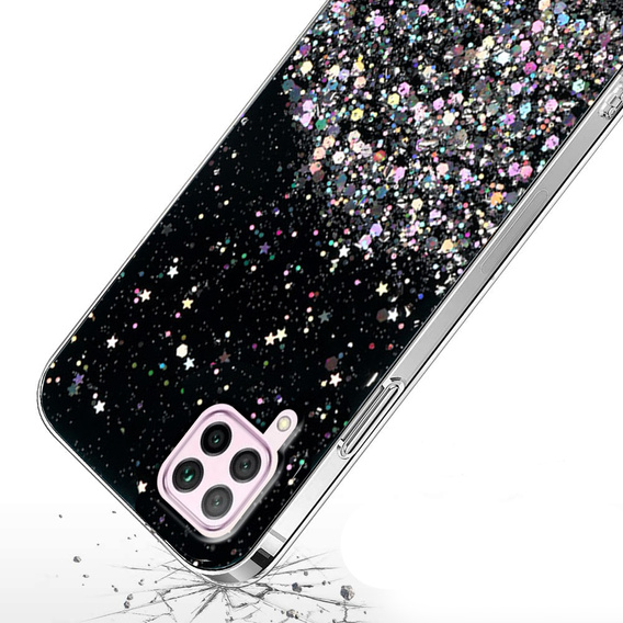 Etui do Huawei P40 Lite, Glittery, czarne