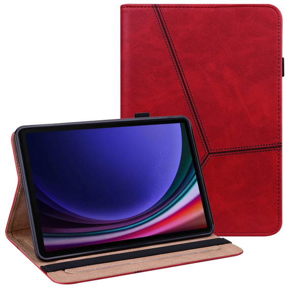 Etui do Samsung Galaxy Tab S9/S9 FE, Classic, z miejscem na rysik, czerwone