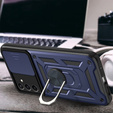 Etui pancerne do Samsung Galaxy S25 FE, CamShield Slide, niebieskie