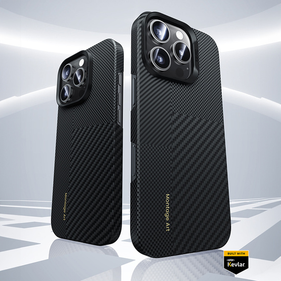 Etui Benks Montage Magnetic Armor Air Kevlar (600D/1500D) MB66 do iPhone 16 Pro Max – czarny