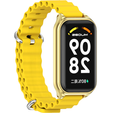 Pasek Silikonowy do Xiaomi Redmi Smart Band 2 / Xiaomi Smart Mi Band 8 Active, Żółty