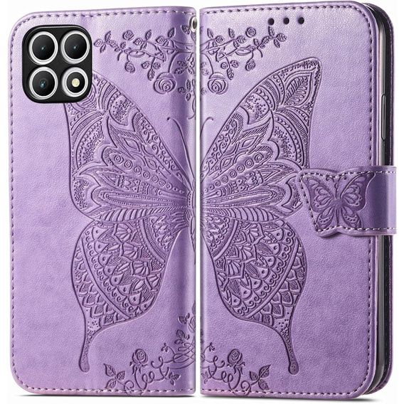 Etui z klapką do T Phone 2 5G, Butterfly, fioletowe
