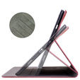 Etui do Samsung Galaxy Tab S9, Wallet Pen Slot, czerwone