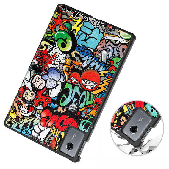 Etui do Lenovo Idea Tab 11" 2025 TB336FU TB336ZU, Smartcase, z funkcją podstawki, Graffiti