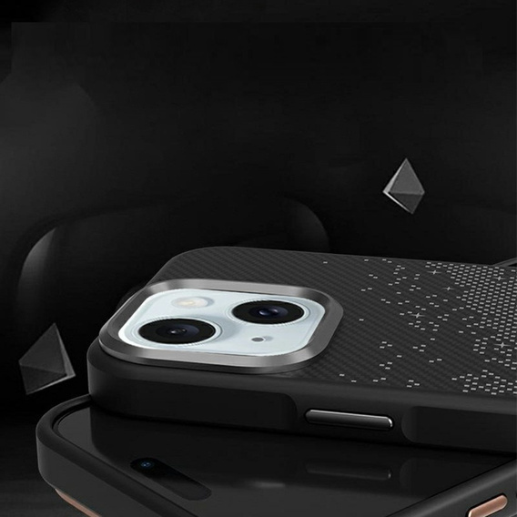 Etui do iPhone 15, Milky Way, szare