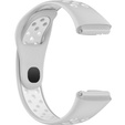 Pasek Silikonowy do Xiaomi Redmi Watch 3 Active, Szary / Biały