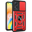 Etui pancerne do Oppo A78 4G, CamShield Slide, czerwone