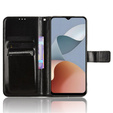 Etui z klapką do ZTE Blade A34, Crazy Horse Wallet, czarne