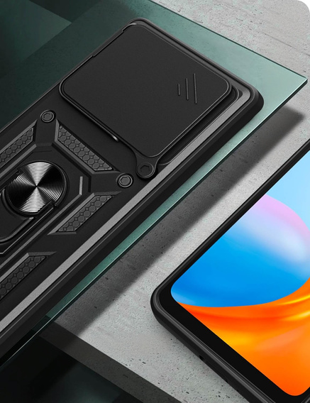Etui pancerne do Xiaomi Poco F7 Pro, CamShield Slide, czarne