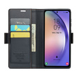 Etui z klapką CASEME do Samsung Galaxy A54 5G, Litchi Wallet, czarne