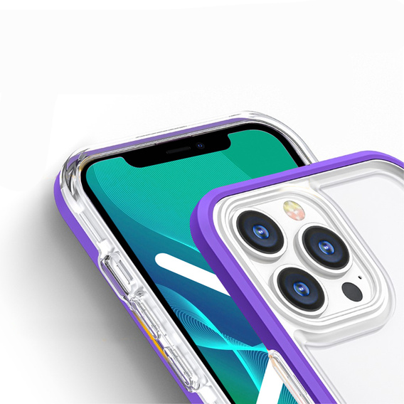 Etui ERBORD do iPhone 13 Pro, Hybrid Frame, Purple