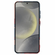 Etui do Samsung Galaxy S25, Carbon Fiber MagSafe, czerwone / zielone