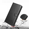 Etui z klapką do Oppo A5 5G / A5m, Crazy Horse Wallet, czarne