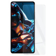 Zestaw Etui do Xiaomi Poco X5 Pro 5G, karbon, silikonowe ochronne czarne + Szkło