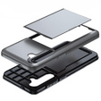 Etui do Samsung Galaxy A56 5G, Sliding Card Holder, szare