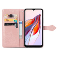 Etui z klapką do Xiaomi Redmi 12C, Mandala, różowe rose gold