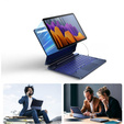 Etui z klawiaturą do Samsung Galaxy Tab S10 Lite / S10 FE / S9 FE / S9, Dexnor Magnetic Keyboard Touchpad, niebieskie
