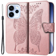 Etui z klapką do Oppo Reno 15 Pro, Butterfly, różowe