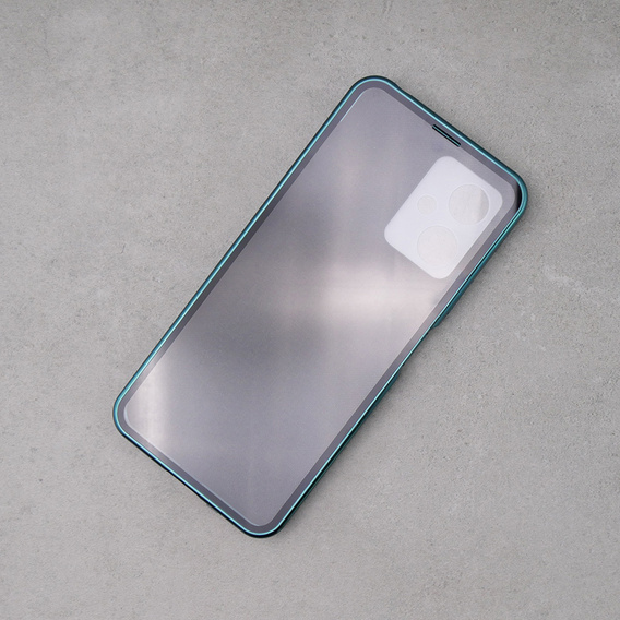 Etui do Xiaomi Redmi Note 12, ERBORD Glass Armor Leather, niebieskie