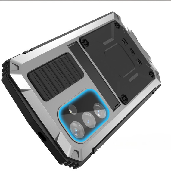 Etui pancerne do Samsung Galaxy S25+ Plus, R-JUST, srebrne
